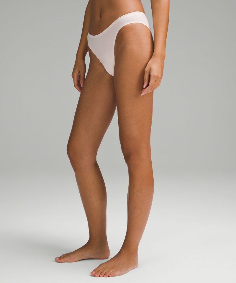 Lululemon Wundermost Ultra-Soft Nulu Mid-Rise Bikini Underwear Strawberry Milkshake Online Outlet Sale