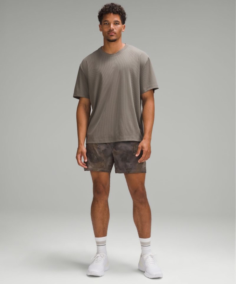 Lululemon Pace Breaker Linerless Short 5" Hazy Afterglow Black Multi Online Outlet Sale