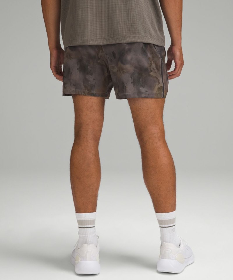 Lululemon Pace Breaker Linerless Short 5" Hazy Afterglow Black Multi Online Outlet Sale