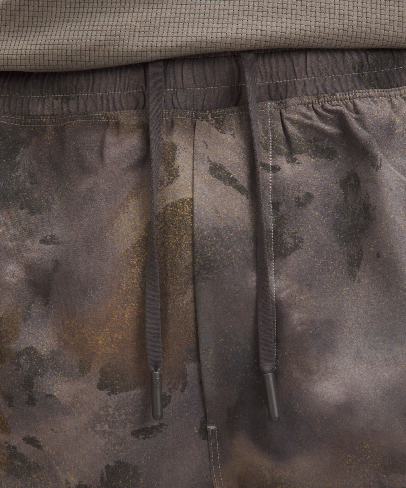 Lululemon Pace Breaker Linerless Short 5" Hazy Afterglow Black Multi Online Outlet Sale