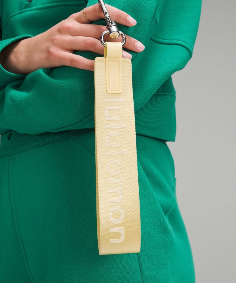 Lululemon Never Lost Keychain Swirl Yellow / Wisp Yellow Online Outlet Sale