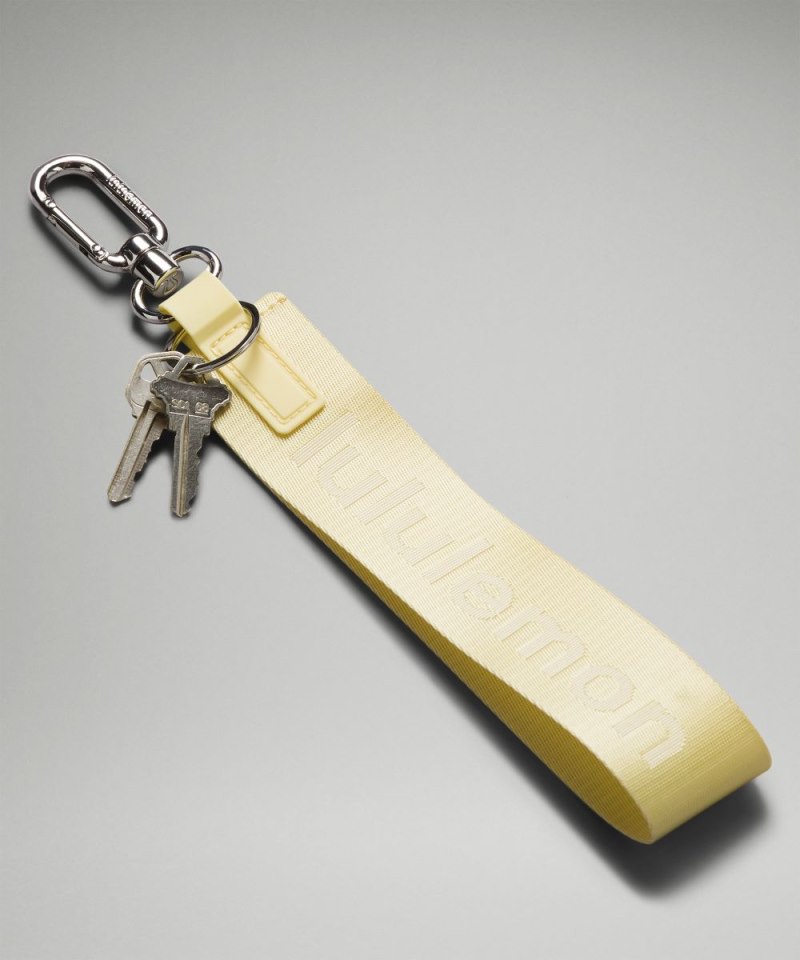 Lululemon Never Lost Keychain Swirl Yellow / Wisp Yellow Online Outlet Sale
