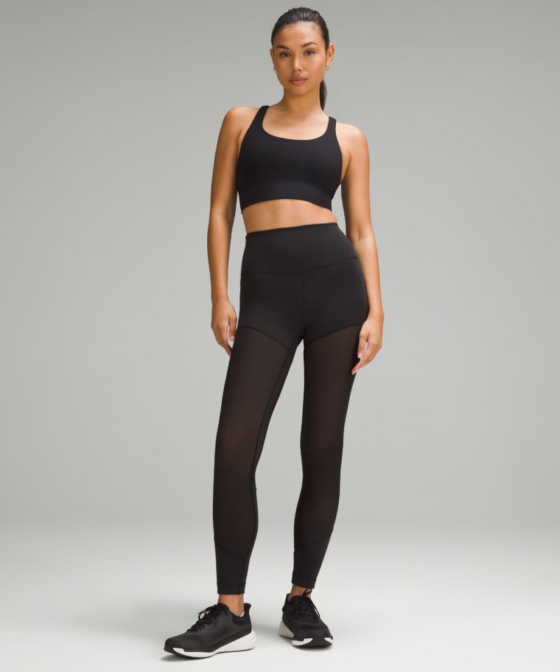 Lululemon lululemon Energy Longline Bra *Medium Support, B–D Cups Black Online Outlet Sale