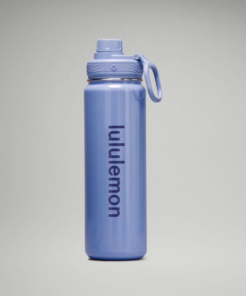 Lululemon Back to Life Sport Bottle 24oz *Shine Blue Linen Online Outlet Sale