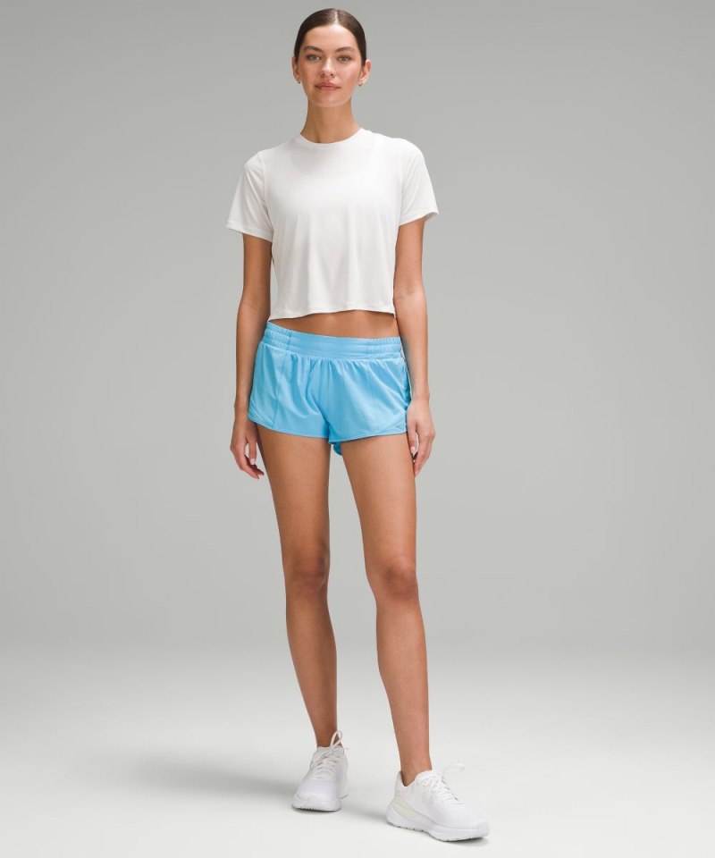 Lululemon Hotty Hot Low-Rise Lined Short 2.5" Kayak Blue Light Online Outlet Sale