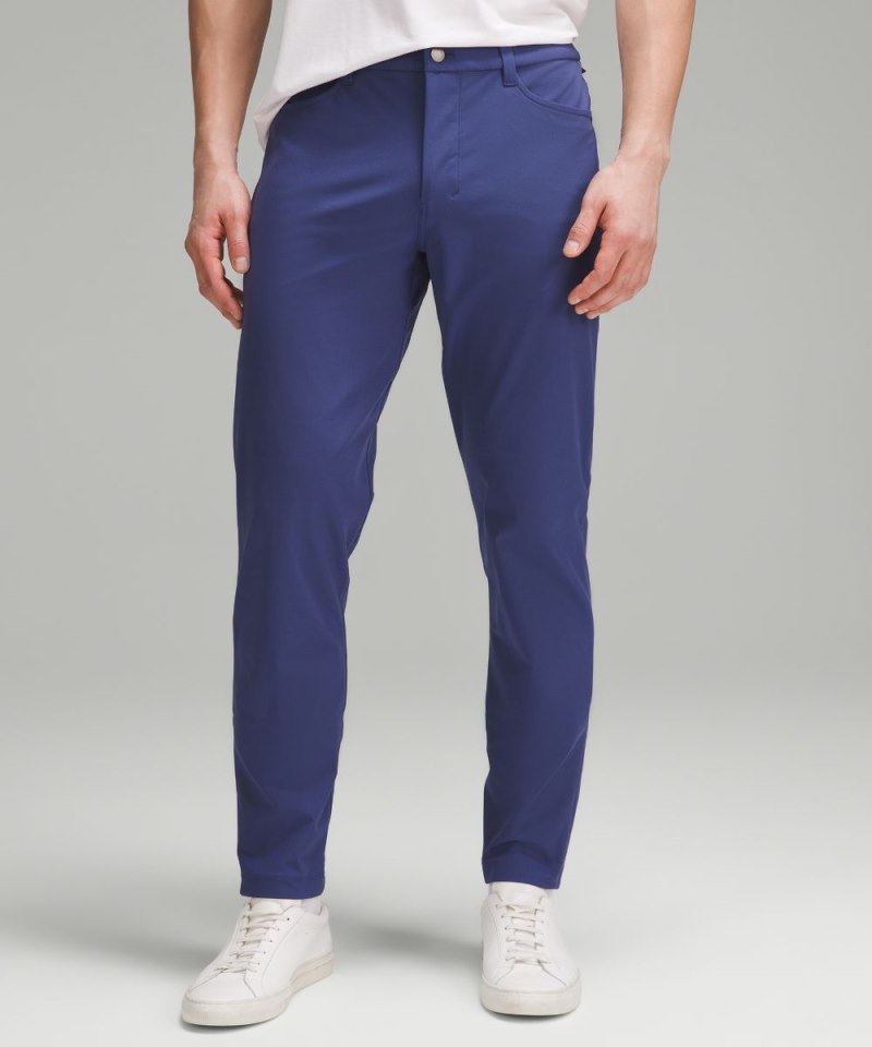 Lululemon ABC Slim-Fit 5 Pocket Pant 30"L *Warpstreme Gatsby Blue Online Outlet Sale