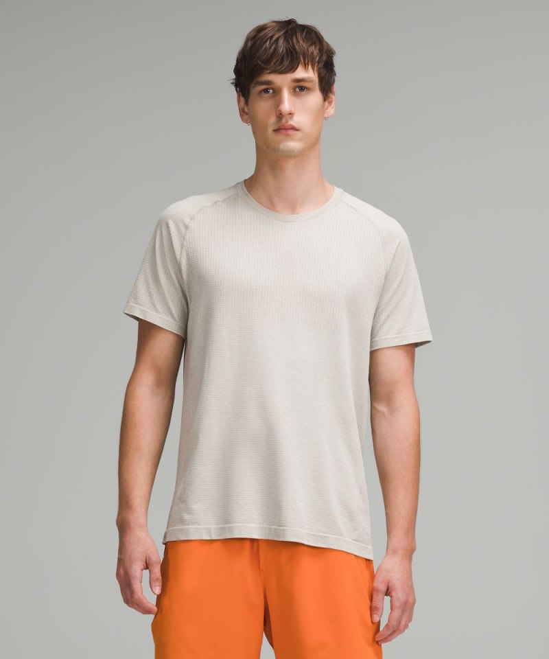 Lululemon Metal Vent Tech Short-Sleeve Shirt *Updated Fit Raw Linen / White Online Outlet Sale