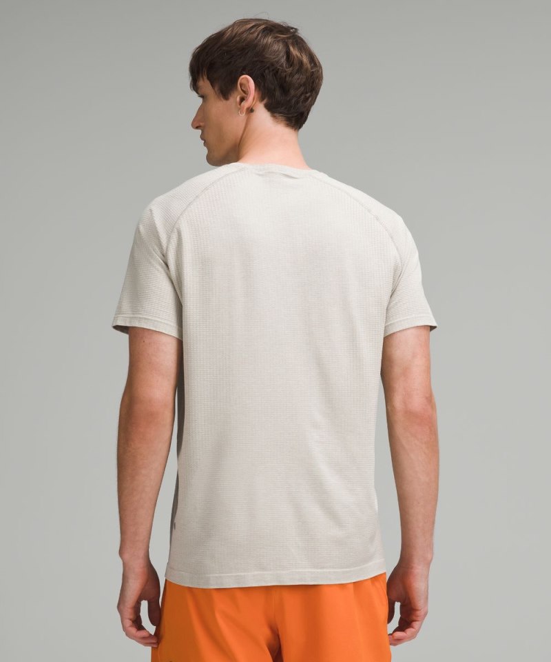 Lululemon Metal Vent Tech Short-Sleeve Shirt *Updated Fit Raw Linen / White Online Outlet Sale