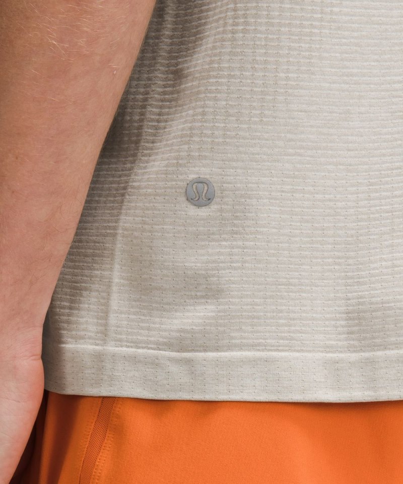 Lululemon Metal Vent Tech Short-Sleeve Shirt *Updated Fit Raw Linen / White Online Outlet Sale