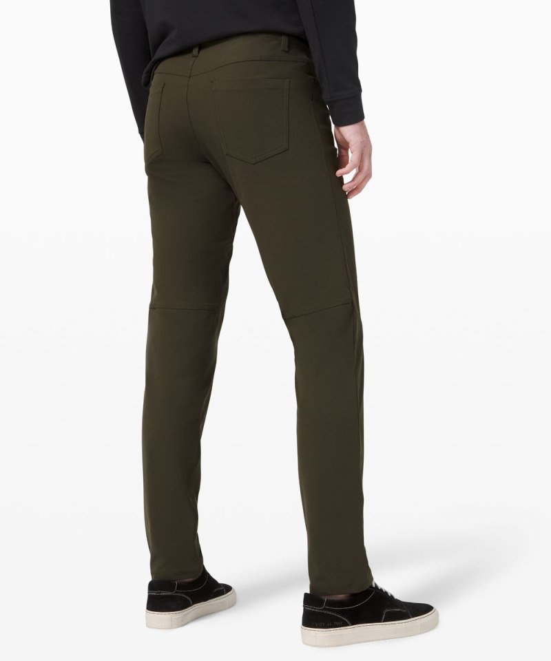 Lululemon ABC Classic-Fit 5 Pocket Pant 34"L *Warpstreme Dark Olive Online Outlet Sale