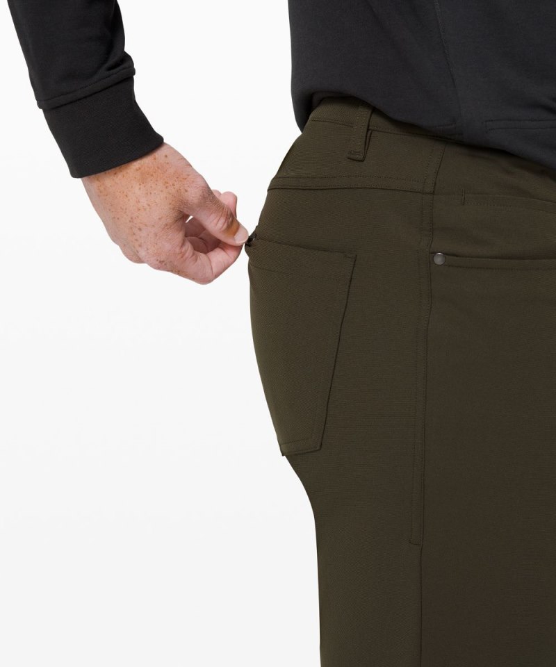 Lululemon ABC Classic-Fit 5 Pocket Pant 34"L *Warpstreme Dark Olive Online Outlet Sale