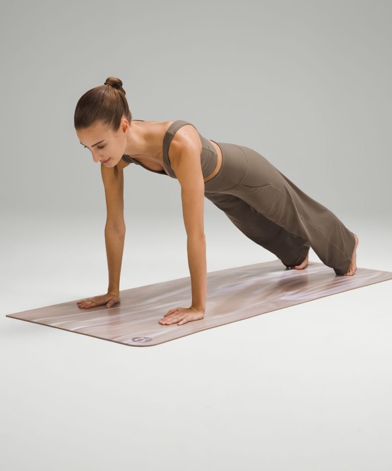 Lululemon The Mat 5mm *Made With FSC™ Certified Rubber Taupetastic / Lilac Ether / White / Taupetastic Online Outlet Sale