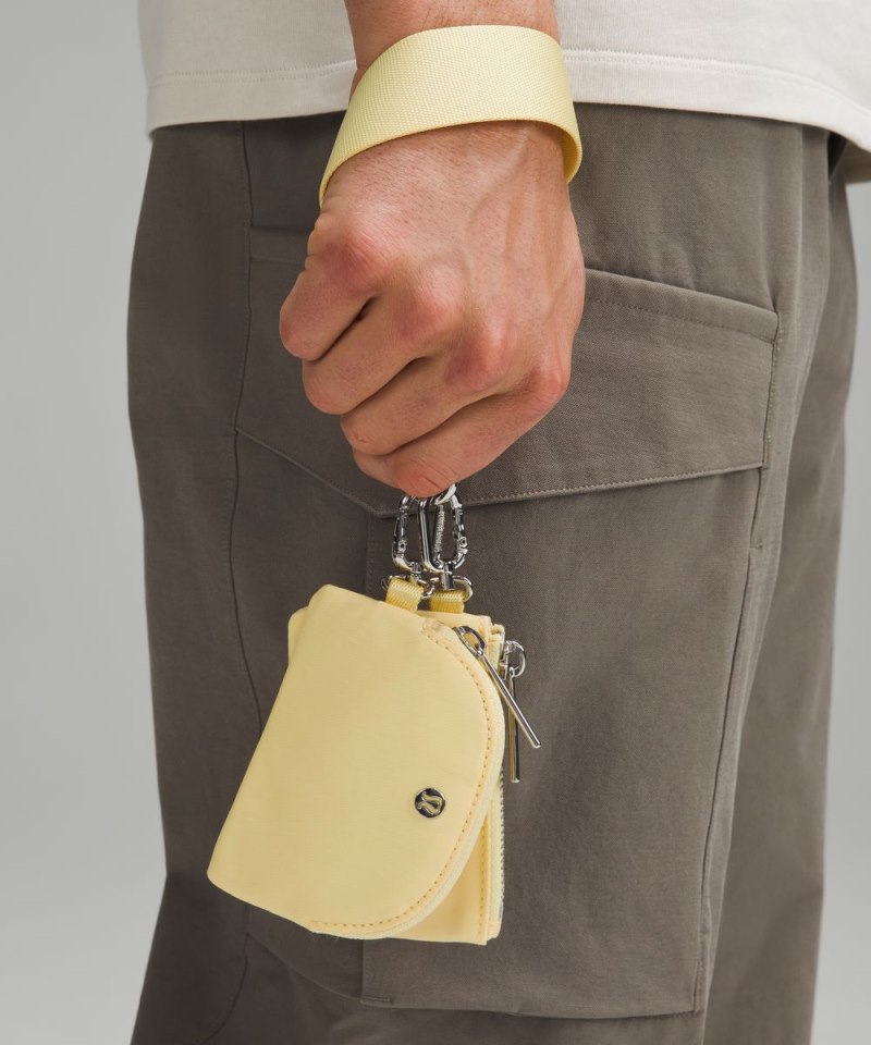 Lululemon Dual Pouch Wristlet Swirl Yellow / Wisp Yellow Online Outlet Sale