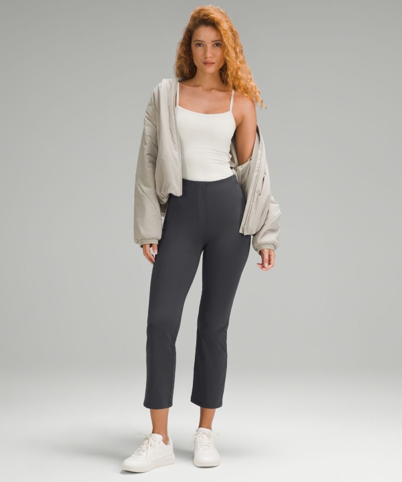 Lululemon Smooth Fit Pull-On High-Rise Cropped Pant Graphite Grey Online Outlet Sale