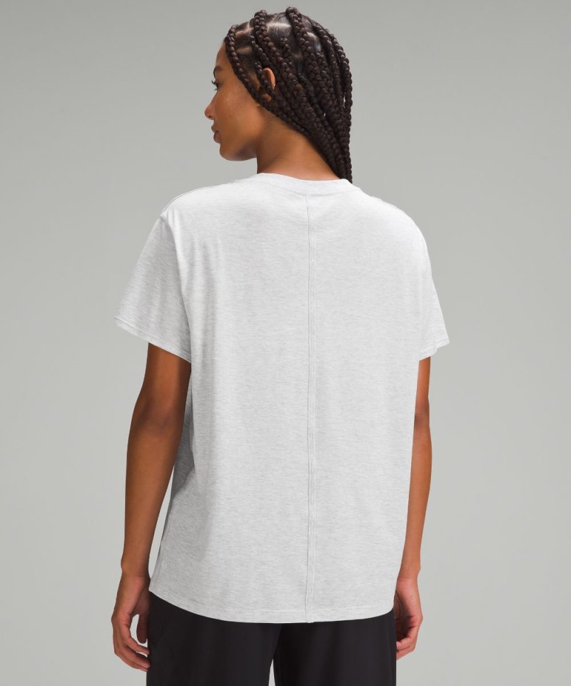 Lululemon All Yours Cotton T-Shirt Heathered Core Ultra Light Grey Online Outlet Sale