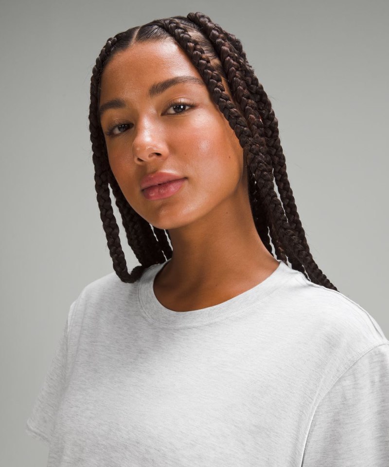 Lululemon All Yours Cotton T-Shirt Heathered Core Ultra Light Grey Online Outlet Sale
