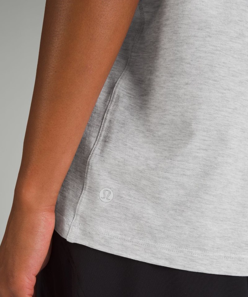 Lululemon All Yours Cotton T-Shirt Heathered Core Ultra Light Grey Online Outlet Sale