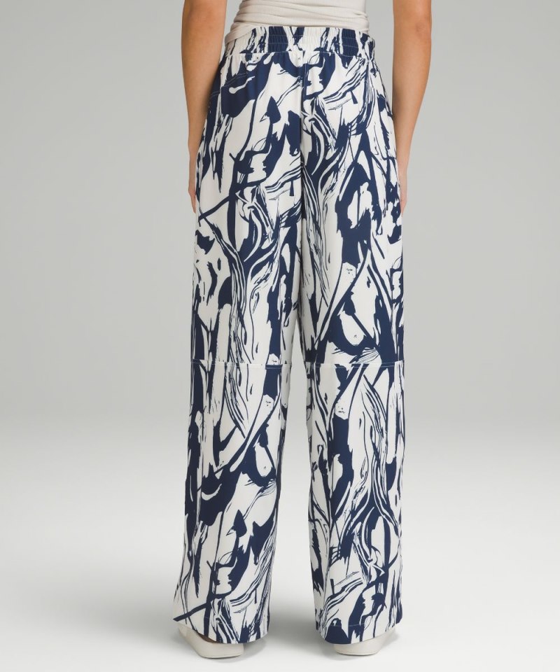 Lululemon Swift Mid-Rise Wide-Leg Pant Whimsical Meld Wp Bone Mineral Blue Online Outlet Sale