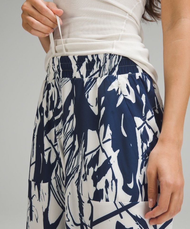 Lululemon Swift Mid-Rise Wide-Leg Pant Whimsical Meld Wp Bone Mineral Blue Online Outlet Sale