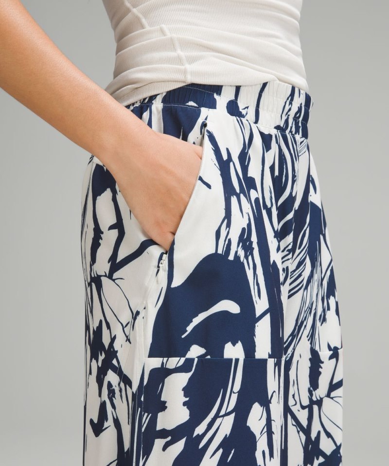 Lululemon Swift Mid-Rise Wide-Leg Pant Whimsical Meld Wp Bone Mineral Blue Online Outlet Sale