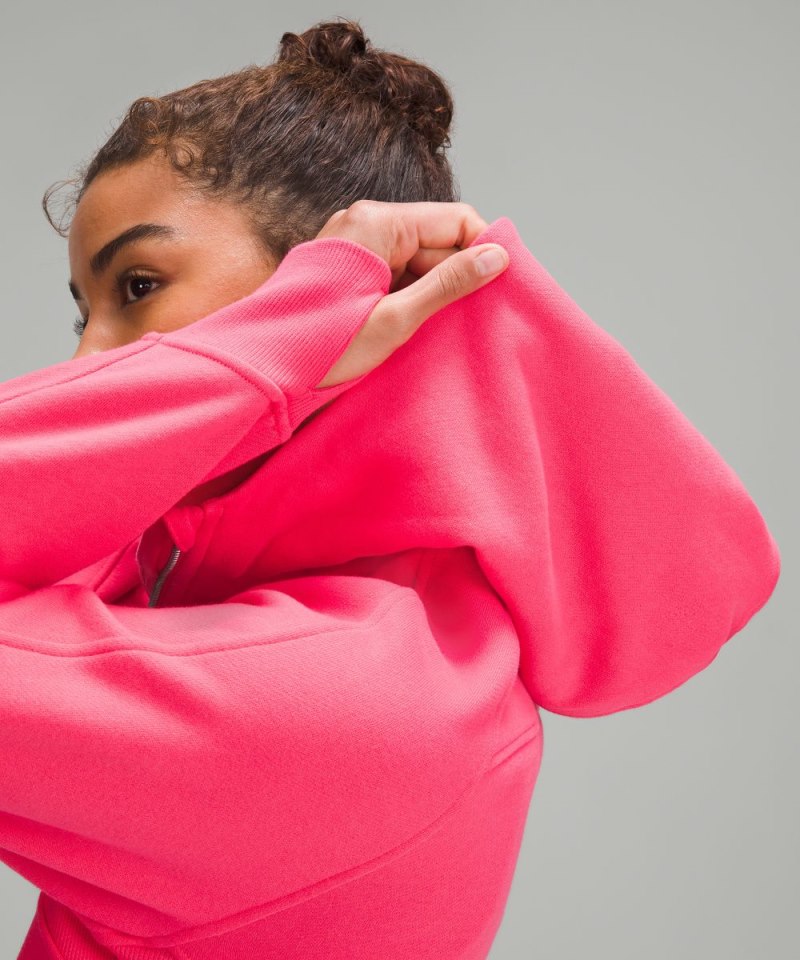 Lululemon Scuba Oversized Full-Zip Hoodie Glaze Pink Online Outlet Sale