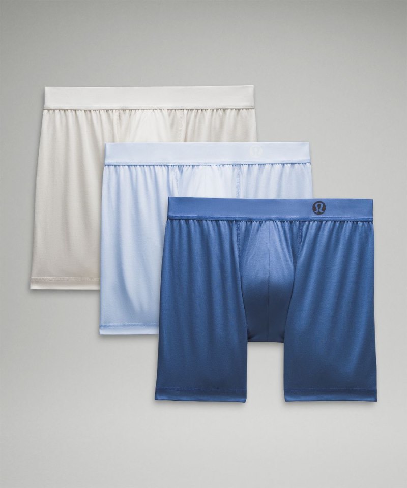 Lululemon Always In Motion Boxer 5" *3 Pack Oasis Blue / Windmill / Bone Online Outlet Sale