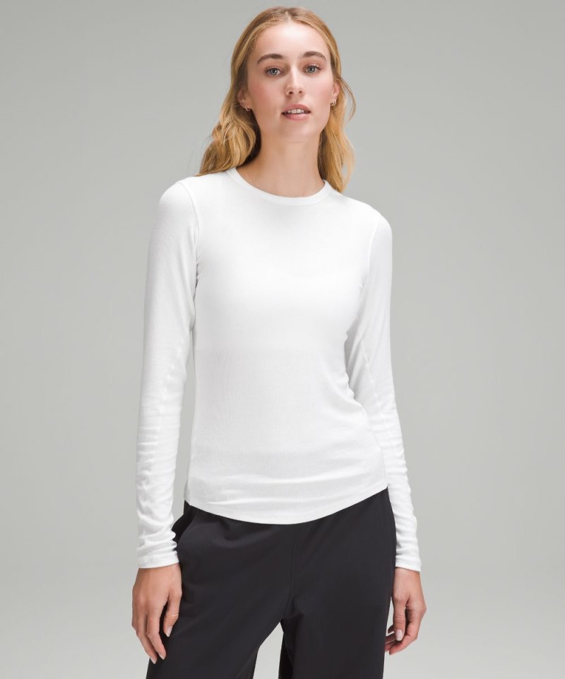 Lululemon Hold Tight Long-Sleeve Shirt White Online Outlet Sale