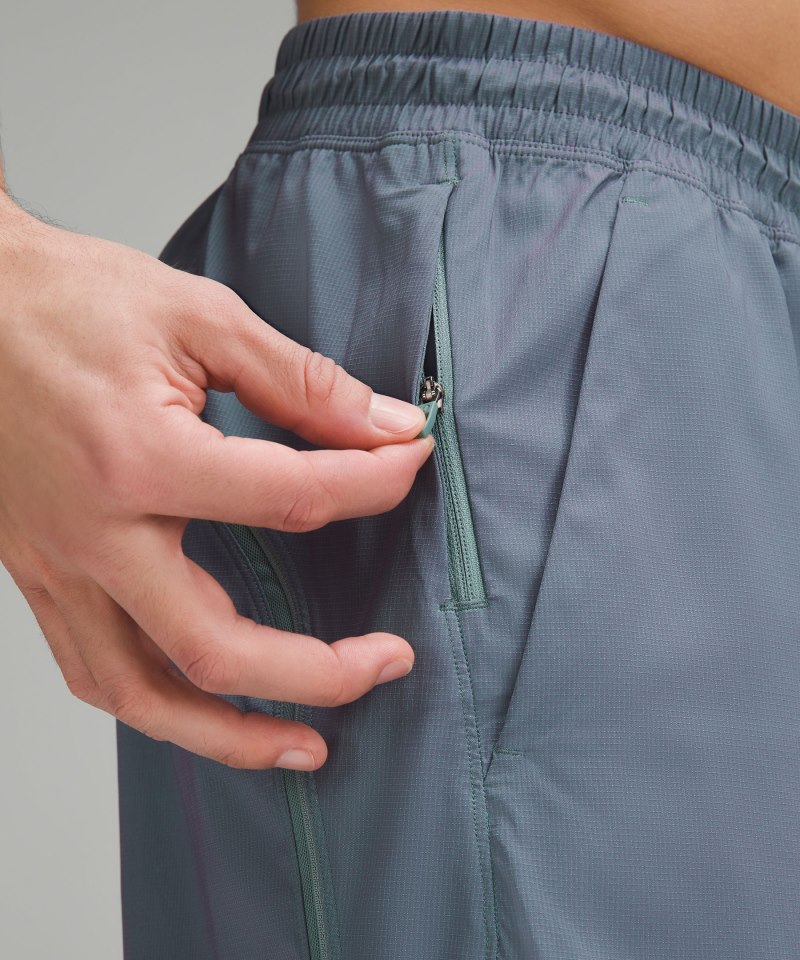 Lululemon Pace Breaker Linerless Short 5" *Iridescent Tidewater Teal / Power Purple Online Outlet Sale