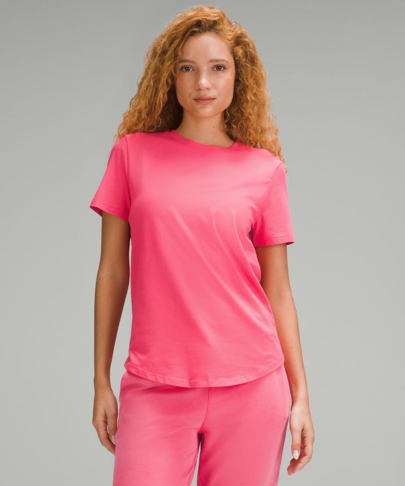 Lululemon Love Crewneck T-Shirt Glaze Pink Online Outlet Sale