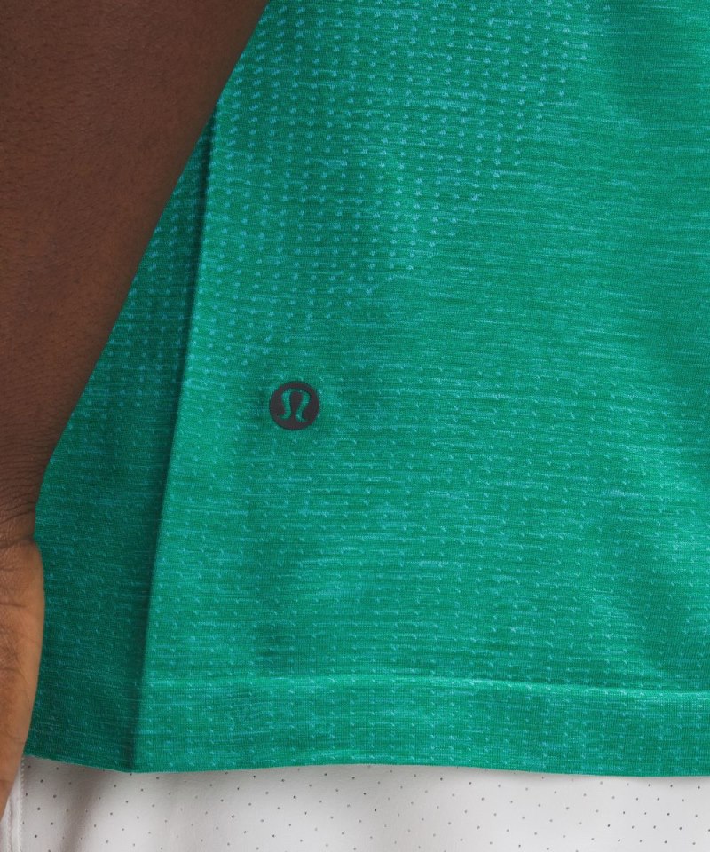 Lululemon Metal Vent Tech Polo Shirt *Updated Fit Kayak Blue Light / Cascadia Green Online Outlet Sale