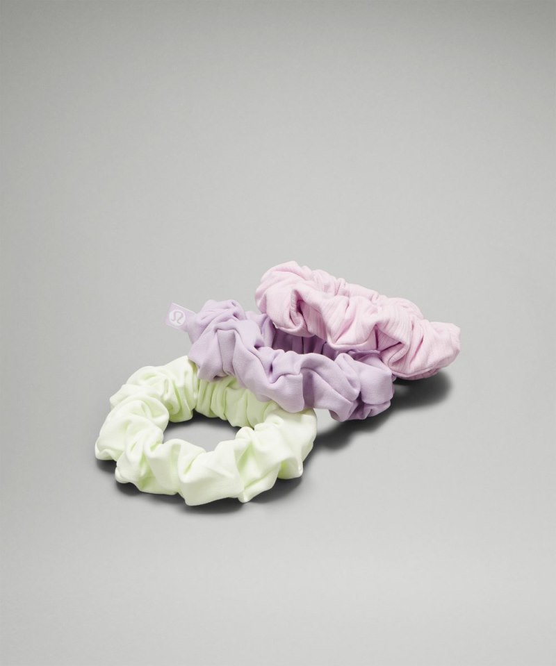 Lululemon Uplifting Scrunchies Nulu *3 Pack Elixir / Lilac Ether / Meadowsweet Pink Online Outlet Sale