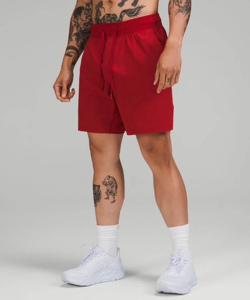 Lululemon T.H.E. Linerless Short 7" Sport Red Online Outlet Sale