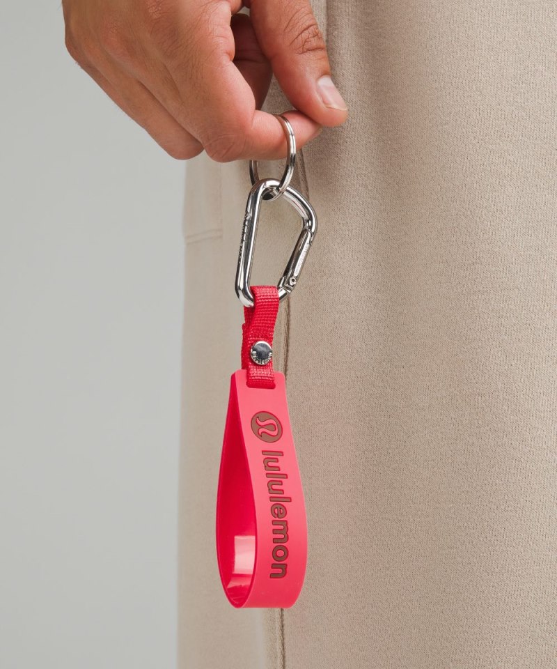 Lululemon Silicone Keychain Glaze Pink / Ancient Copper Online Outlet Sale
