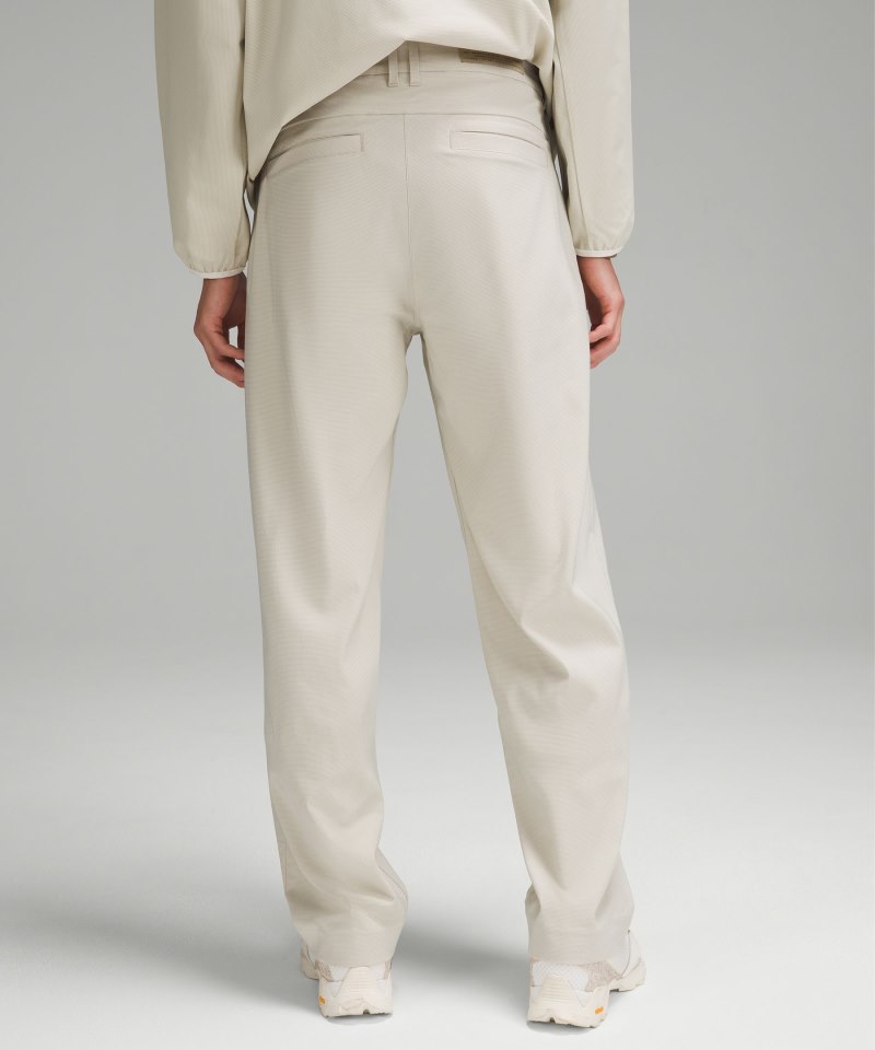 Lululemon lululemon lab Stretch Woven Trouser 34"L Nano Check Antique White Bamboo Online Outlet Sale