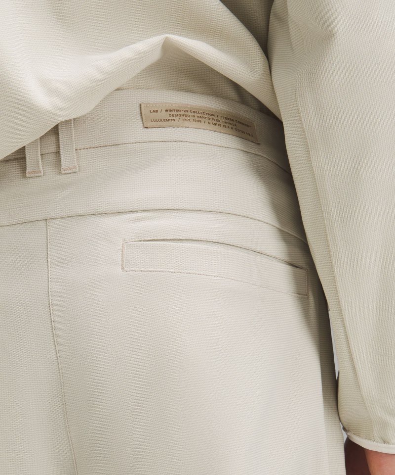 Lululemon lululemon lab Stretch Woven Trouser 34"L Nano Check Antique White Bamboo Online Outlet Sale