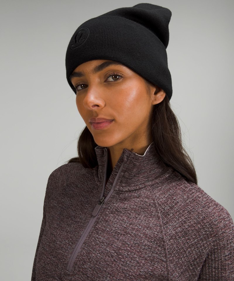 Lululemon Warm Revelation Beanie Black Online Outlet Sale