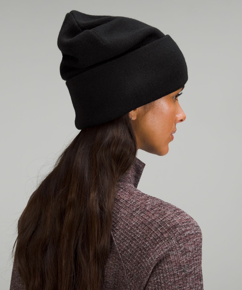 Lululemon Warm Revelation Beanie Black Online Outlet Sale