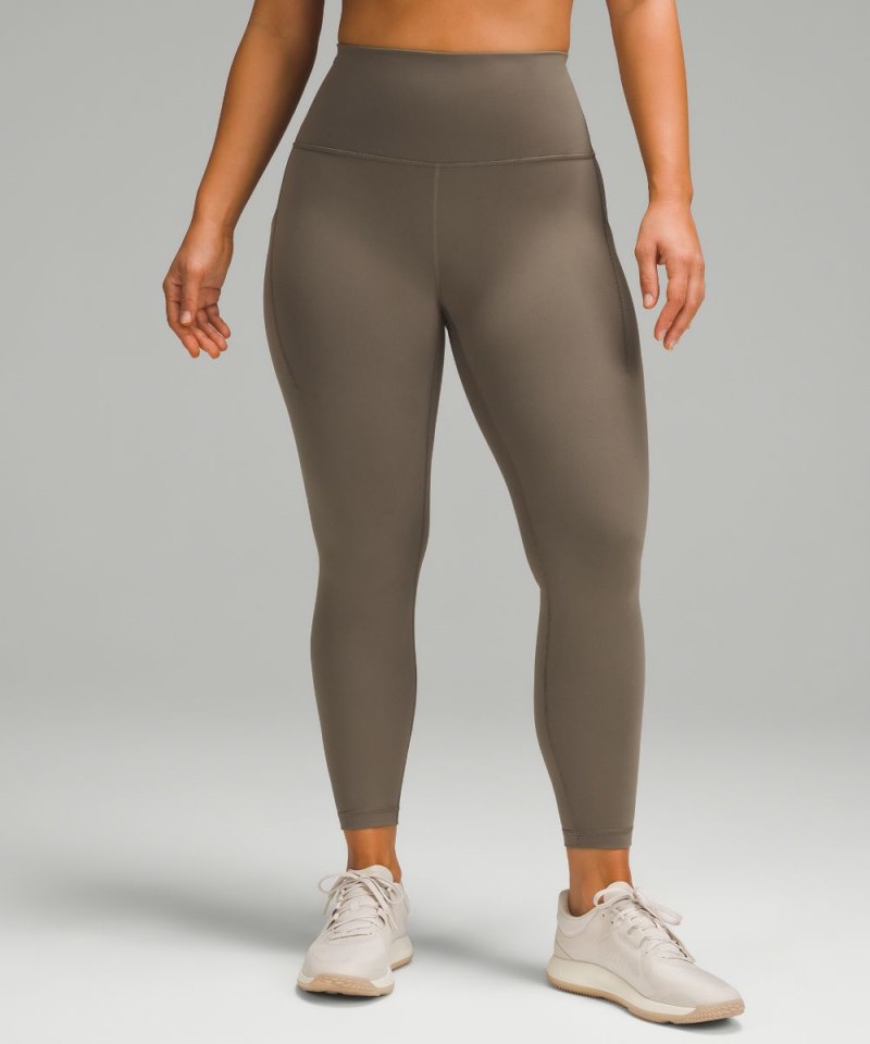 Lululemon Wunder Train Contour Fit High-Rise Tight with Pockets 25" Nomad Online Outlet Sale