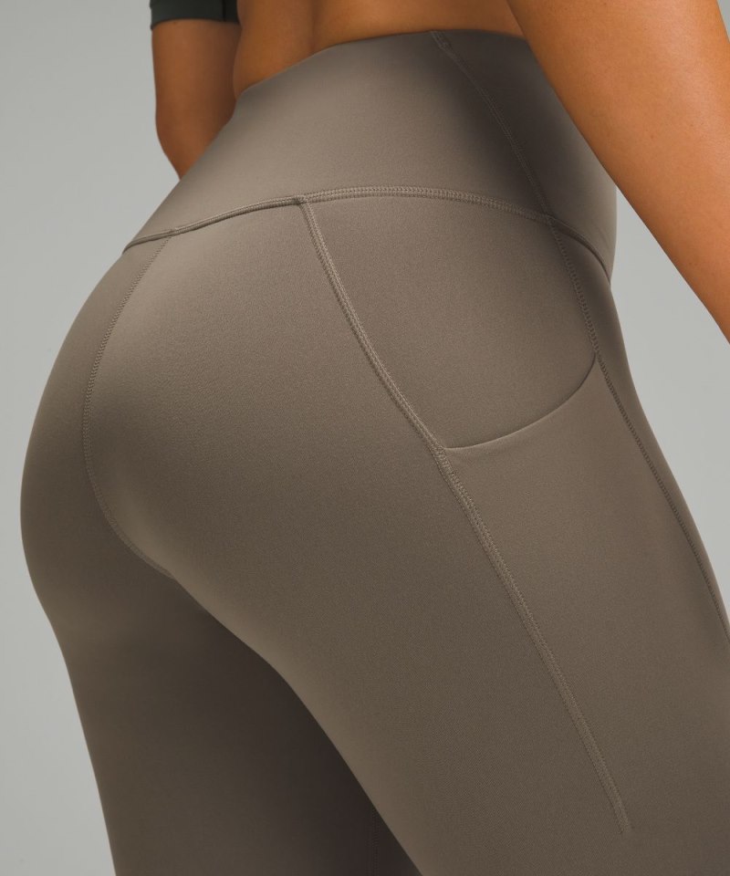 Lululemon Wunder Train Contour Fit High-Rise Tight with Pockets 25" Nomad Online Outlet Sale