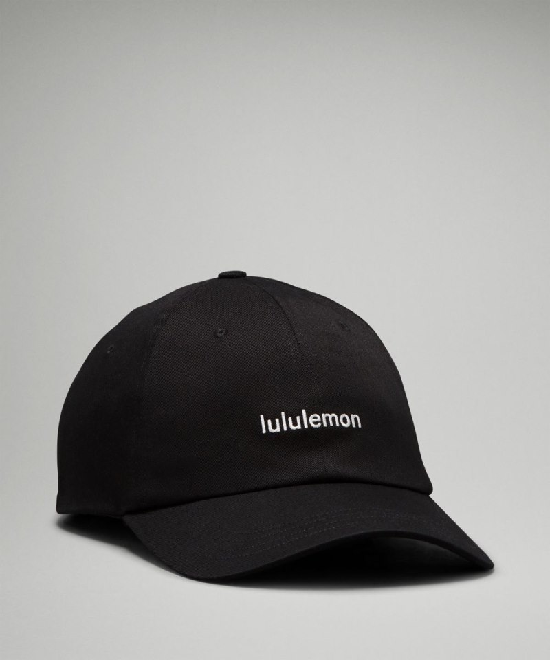Lululemon Classic Unisex Ball Cap *Wordmark Black / White Online Outlet Sale