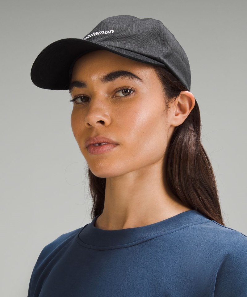 Lululemon Classic Unisex Ball Cap *Wordmark Black / White Online Outlet Sale