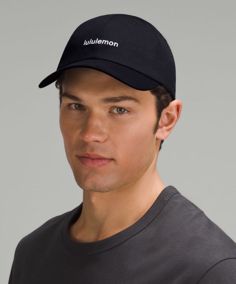Lululemon Classic Unisex Ball Cap *Wordmark Black / White Online Outlet Sale