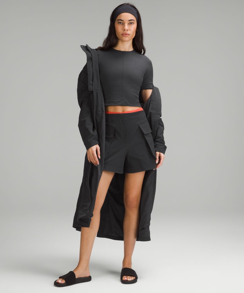 Lululemon Tight-Fit Lined T-Shirt Black Online Outlet Sale