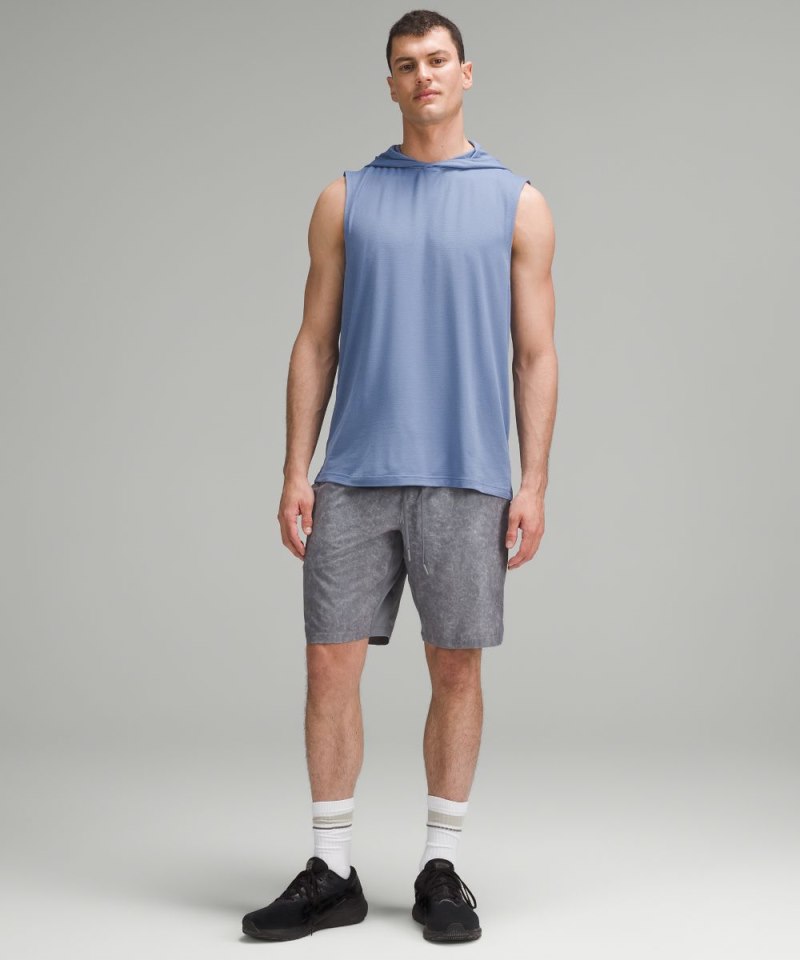 Lululemon License to Train Relaxed-Fit Sleeveless Hoodie Oasis Blue Online Outlet Sale