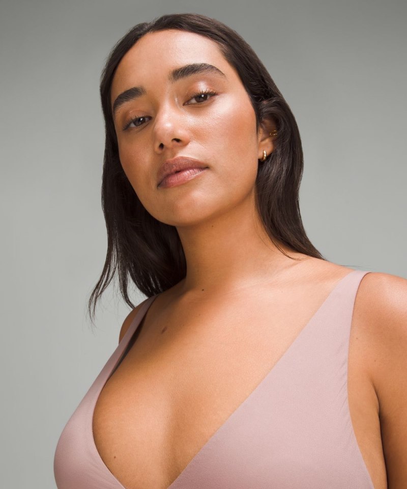 Lululemon Wundermost Ultra-Soft Nulu Triangle Bralette A–D Cups Twilight Rose Online Outlet Sale
