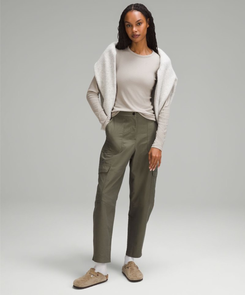 Lululemon Light Utilitech Cargo Pocket High-Rise Pant Army Green Online Outlet Sale