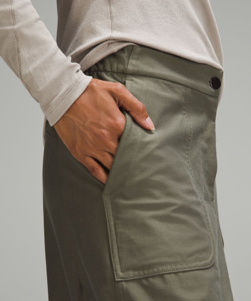 Lululemon Light Utilitech Cargo Pocket High-Rise Pant Army Green Online Outlet Sale