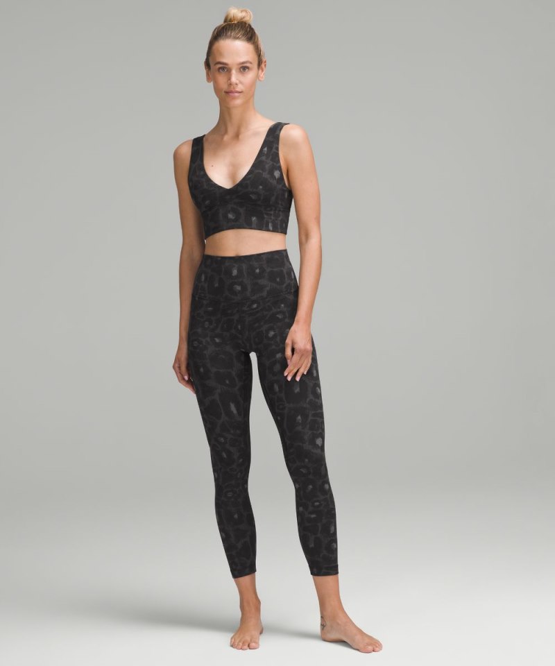 Lululemon lululemon Align™ V-Neck Bra *Light Support, A / B Cup Spray Leopard Black Multi (not available) Online Outlet Sale