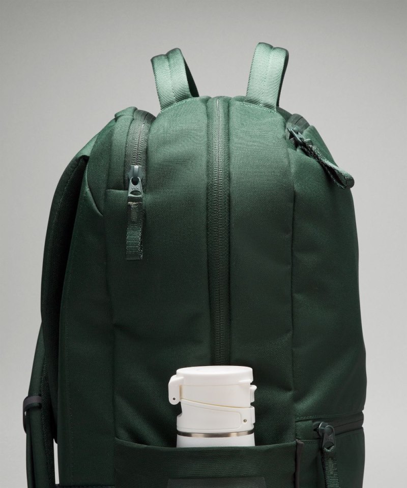 Lululemon Double-Zip Backpack 22L Legacy Green / Grey Eucalyptus Online Outlet Sale