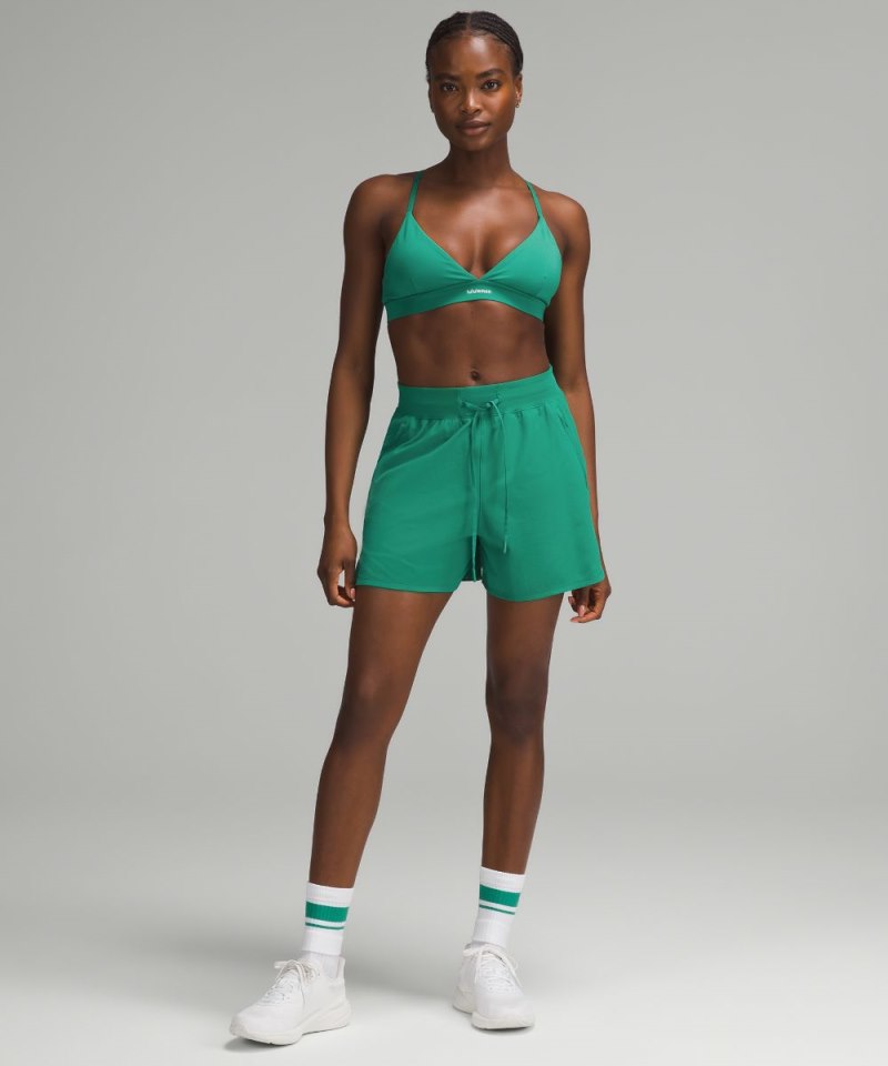 Lululemon License to Train High-Rise Short 4" Cascadia Green Online Outlet Sale